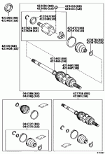 REAR AXLE SHAFT & HUB 1